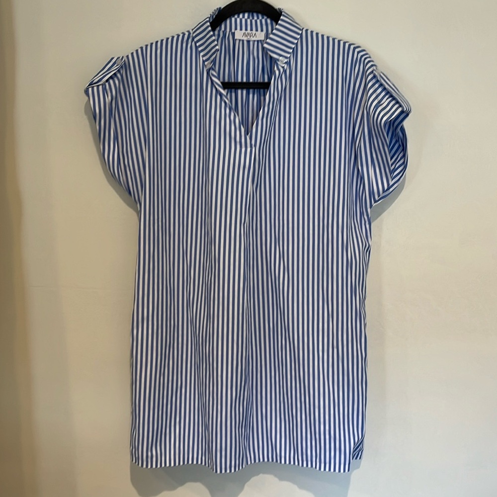 Blue Striped Dress